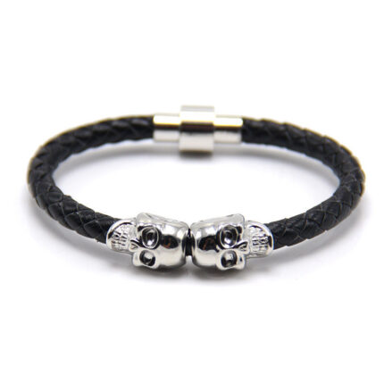Aquarivo Silver Skull Black Watch